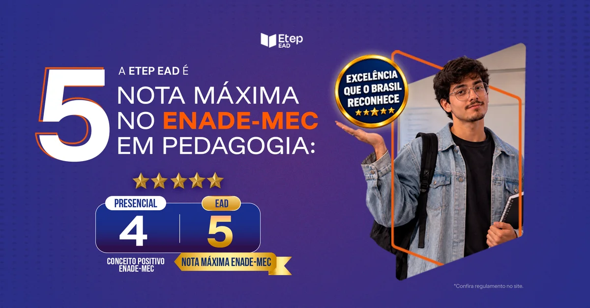 Pedagogia nota 5 no MEC
