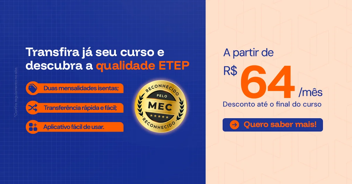 Estude com o primeiro mês grátis