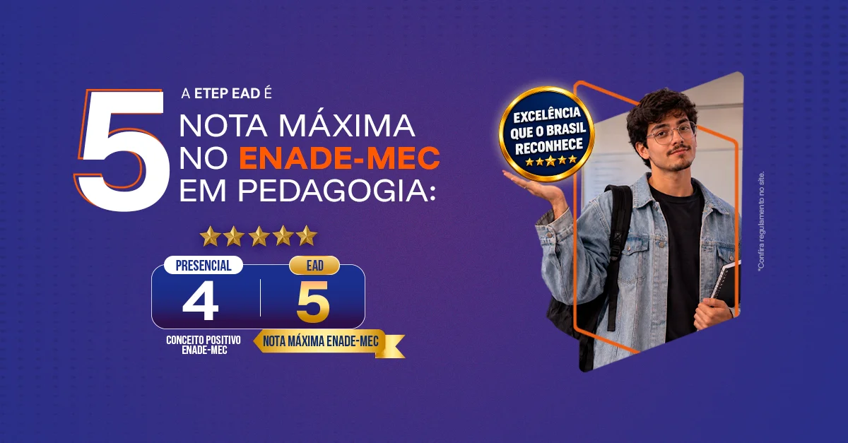 Pedagogia nota 5 no MEC